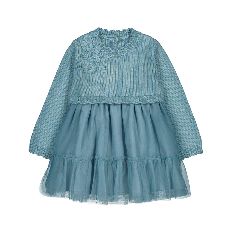 Mayoral AW25 BABY Girl Dress 2905 Blue