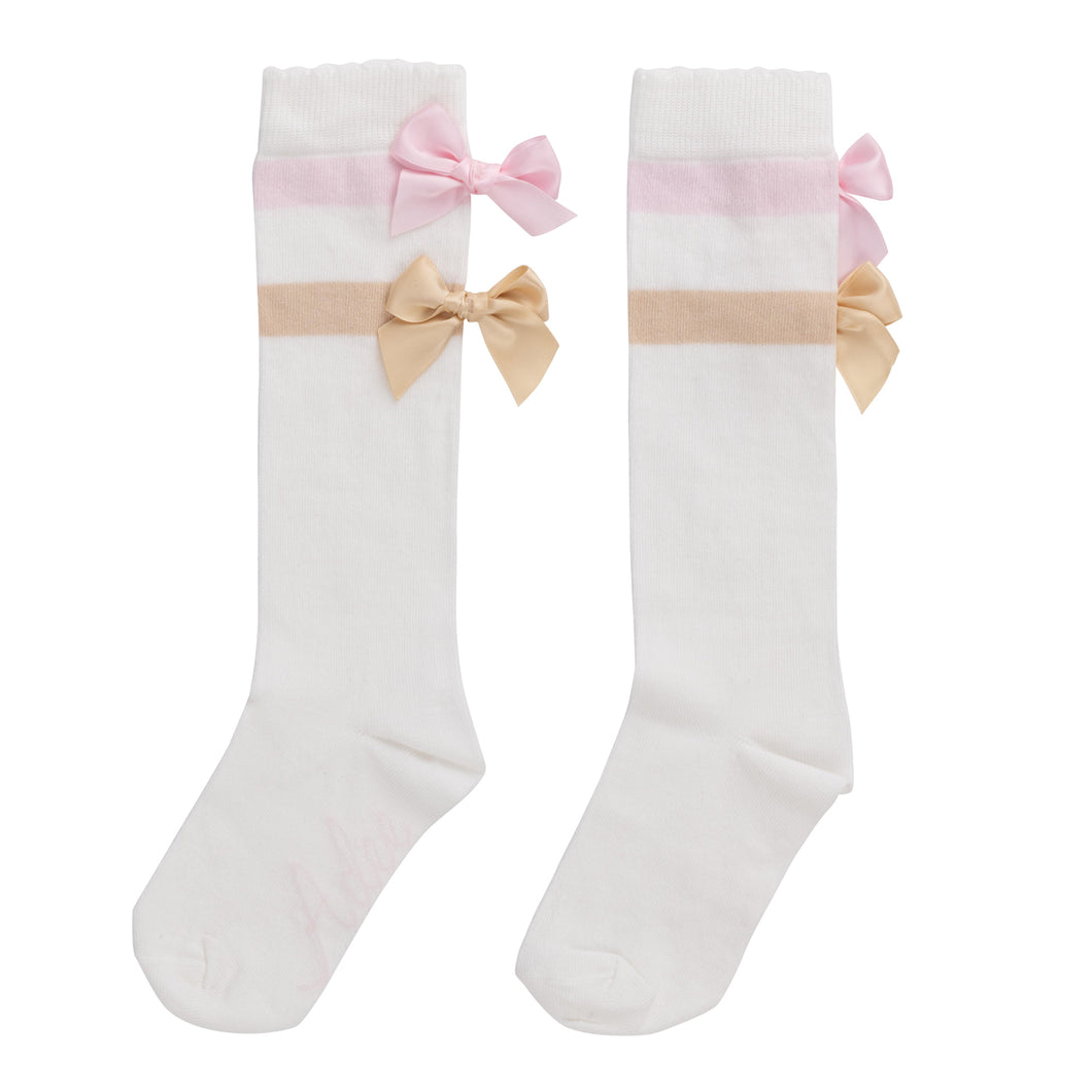 ADee AW24 Bow Knee High Socks 939 Sissy