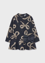 Load image into Gallery viewer, Mayoral AW26 Mini Printed dress with a girl's handbag 4912 Navy