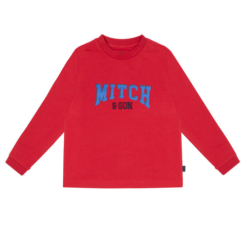 Mitch & Son AW24 Long Sleeve Top 512 Brody Chill Red