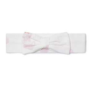 Little A AW25 Cupcake Print Bow Headband Snow White 316 Katalina