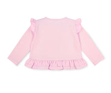 Load image into Gallery viewer, Little A SS26 Olivia Cross Over Cardigan with Bow Detail 102 Pink Blossom