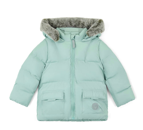 Mitch & Son AW25 Fur Trimmer Padded Jacket 401 Jack Icy Jade