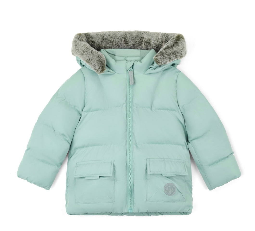 Mitch & Son AW25 Fur Trimmer Padded Jacket 401 Jack Icy Jade