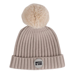 Mitch & Son Junior AW24 FUR POM POM 620 Caden Stone Grey