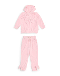 Caramelo Kids AW25 Velour Tracksuit Pink 342296
