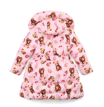 Load image into Gallery viewer, ADee AW25 Bear Print Bow Jacket 202 Lauren Pink Fairy