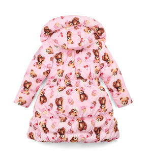 ADee AW25 Bear Print Bow Jacket 202 Lauren Pink Fairy