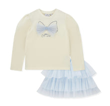 Load image into Gallery viewer, ADee AW25 Tulle Bow Skirt Set Vintage White 525 Naya