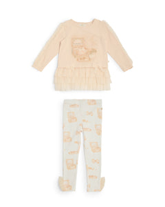 Caramelo Kids AW25 Jewellery Box Legging Set Mink 3498116