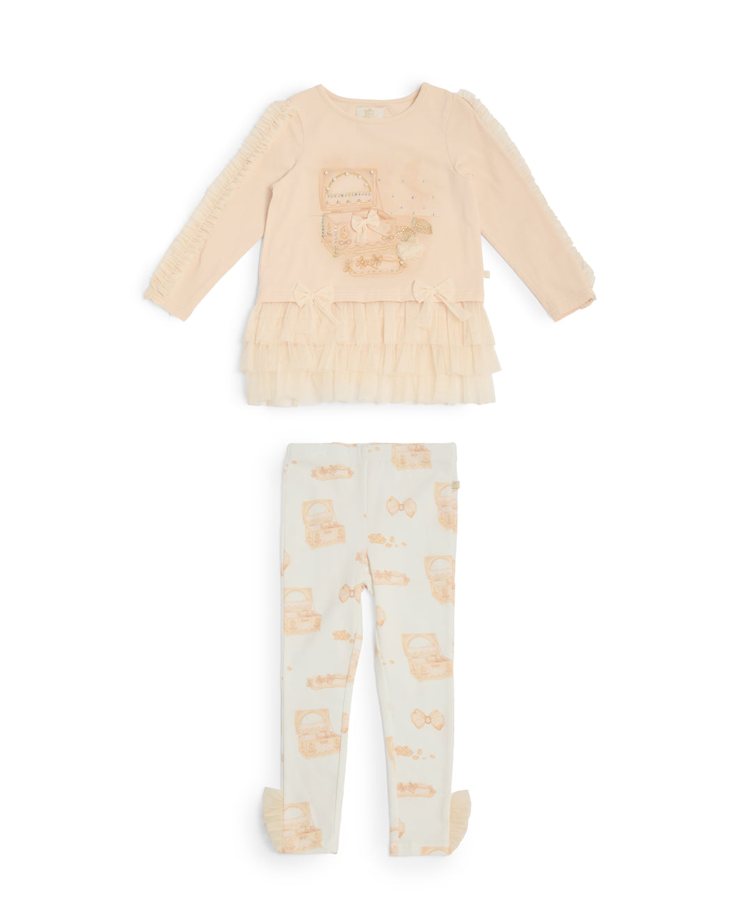 Caramelo Kids AW25 Jewellery Box Legging Set Mink 3498116