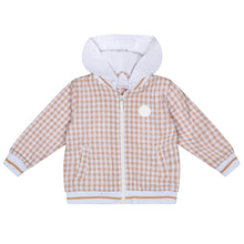 Load image into Gallery viewer, Mitch &amp; Son SS24 Gingham jacket Timmy Sand 103
