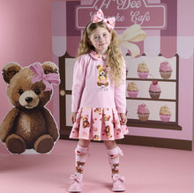 Load image into Gallery viewer, ADee AW25 Bear Print Mix Dress 709 Meadow Pink Fairy