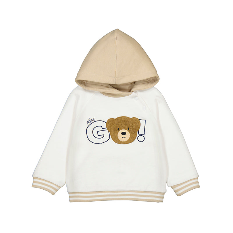Mayoral AW25 Hooded Pullover 2414 Cream