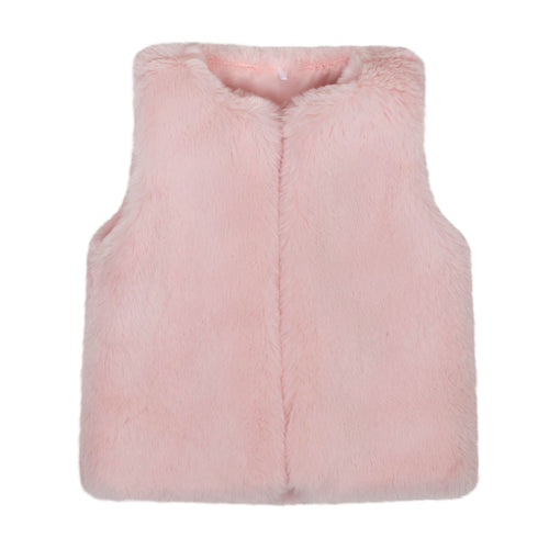 Little A AW24 Faux Fur Gilet Hattie 303 Baby Pink