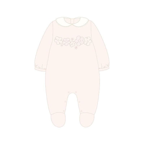 Mayoral AW25 Velour Onesie 2701 Girl Layette Baby Rose