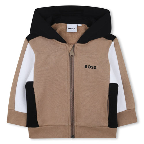 Boss AW25 Hooded Cardigan Cookie 447