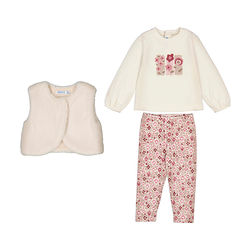 Mayoral AW25 3 Piece Legging Set 2739 Crystal