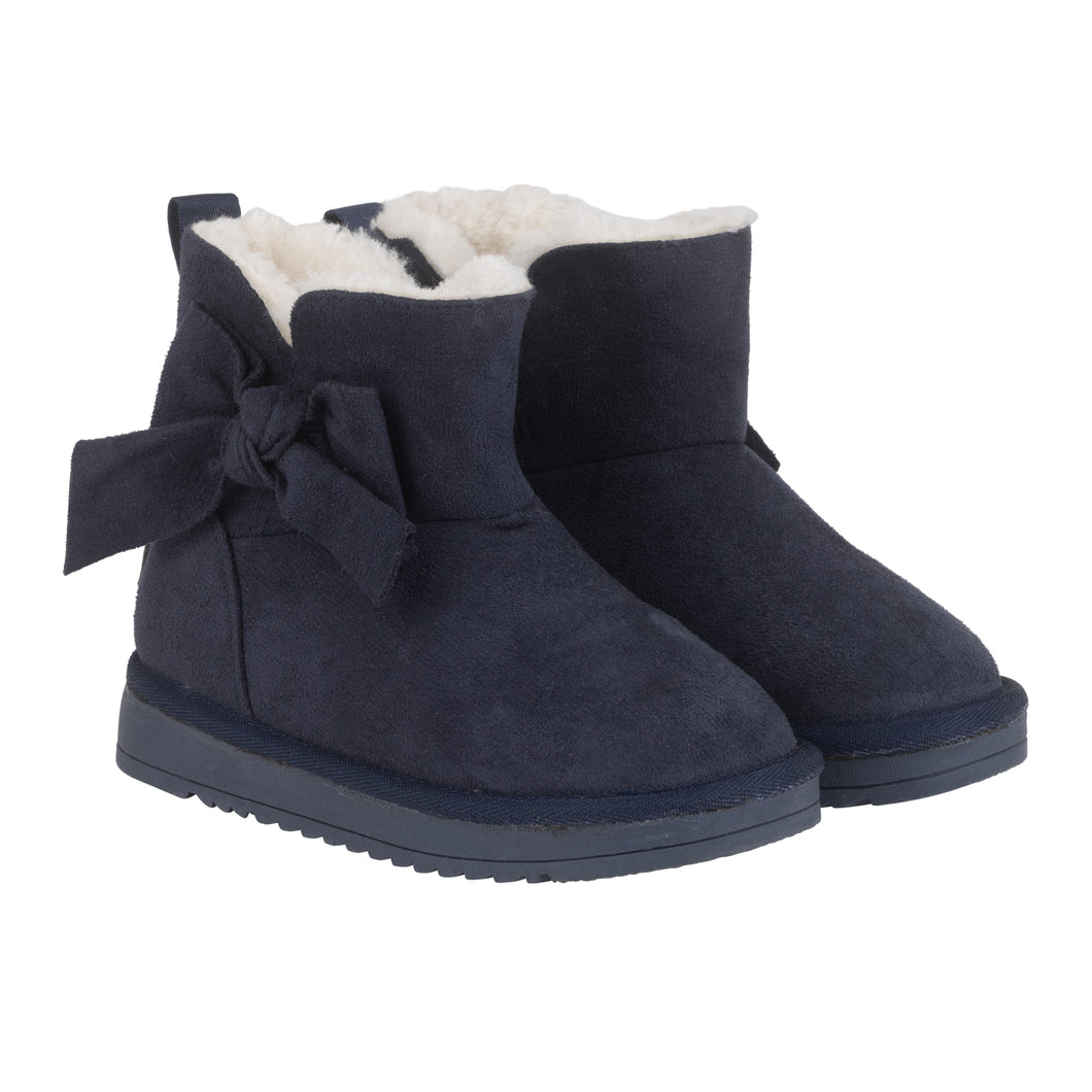 ADee AW24 BOWTIFUL 104 Bow Ugg Boot DARK Navy