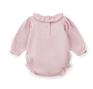 Little A AW25 Pink Sweat Bow Romper JaydenPink Fairy 311