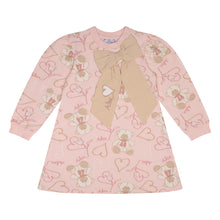 Load image into Gallery viewer, ADee AW24 Teddy Print Sweat Dress 710 Pink