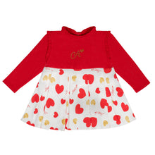 Load image into Gallery viewer, Little A AW24 Heart Print Dress Harlow 407 Red