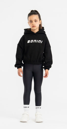 Bonini AW25 Logo Hoodie 007 Black Aspire