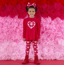 Load image into Gallery viewer, ADee AW25 Heart Print Legging Set 502 Lola Red