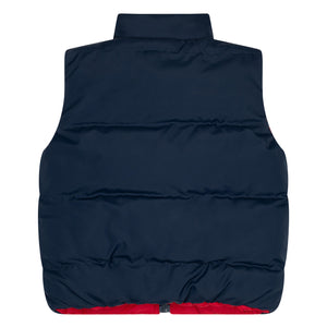 Mitch & Son AW24 Reversible Gilet Barker 503 Dark Navy