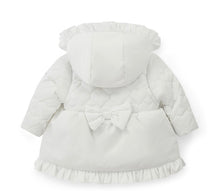 Load image into Gallery viewer, Little A AW25 Heart Embroidery Puff Hooded Jacket Kaia 301 Snow White