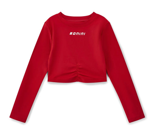 Bonini AW25 Long Sleeve Sport Top Vibrant Red Aspire 009
