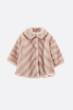 Load image into Gallery viewer, Monnalisa AW26 Girls Plush raglan fur coat