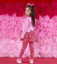 Load image into Gallery viewer, ADee AW25 Check Legging Set 503 Lydia Red