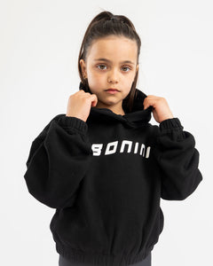 Bonini AW25 Logo Hoodie 007 Black Aspire