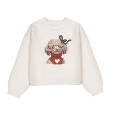 Load image into Gallery viewer, Mayoral AW26 Mini Girl Teddy Sweater &amp; Denim Skirt Set 4902 &amp; 4315