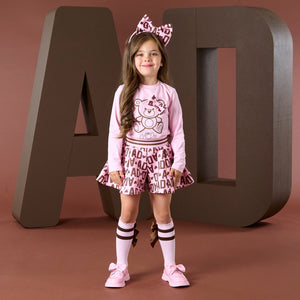ADee AW25 Initial Print Short Set Pink Fairy 517 Millie