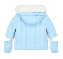 Load image into Gallery viewer, Mitch &amp; Son AW25 Fur Trimmed Padded Jacket 701 Mikey Sky Blue