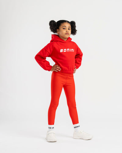 Bonini AW25 Logo Hoodie 007 Vibrant Red Aspire