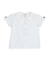 Load image into Gallery viewer, Caramelo school wear 349790 school shirt with navy bows