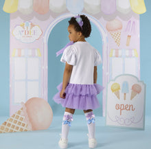 Load image into Gallery viewer, ADee SS26 Sparkle Tulle Frill Dress 706 Bright White