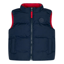 Load image into Gallery viewer, Mitch &amp; Son AW24 Reversible Gilet Barker 503 Dark Navy