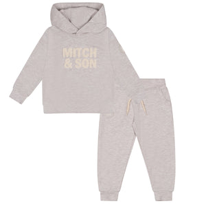 Mitch & Son AW24 Melange Hoody Tracksuit Alex 403 Beige