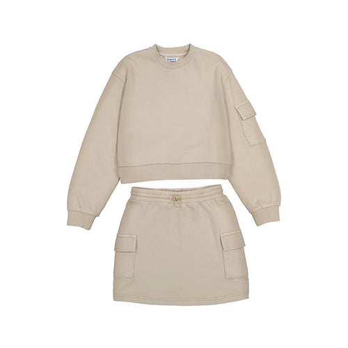 Mayoral AW25 Junior Girls Skirt Set 7917 Sand