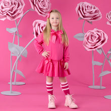 Load image into Gallery viewer, ADee AW26 Alana Hoodie Sweat Dress 703 Fuchsia