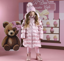 Load image into Gallery viewer, ADee AW25 Padded Long Metallic Jacket 205 Montana Pink Fairy