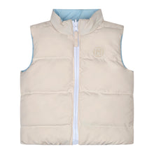 Load image into Gallery viewer, Mitch &amp; Son AW24 Reversible Gilet Andy 402 Pale Blue / Beige