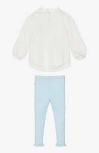 Caramelo Kids AW25 Heavy Weight Graphic Legging Set 3498101 Sky