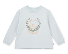 Load image into Gallery viewer, Mitch &amp; Son AW25 Crest Embroidery Long Sleeve Top 415 Jonah  Blue