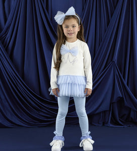 ADee AW25 Tulle Legging Set 522 Mila Vintage White