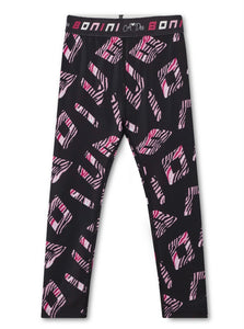 Bonini AW25 Tape Waistband Leggings 308 Black Inspire